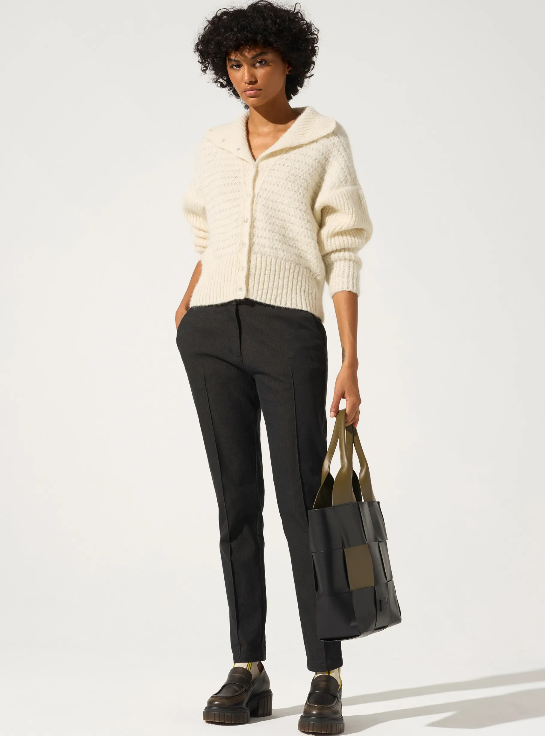 Cotélac Bas*Pantalon droit Noir