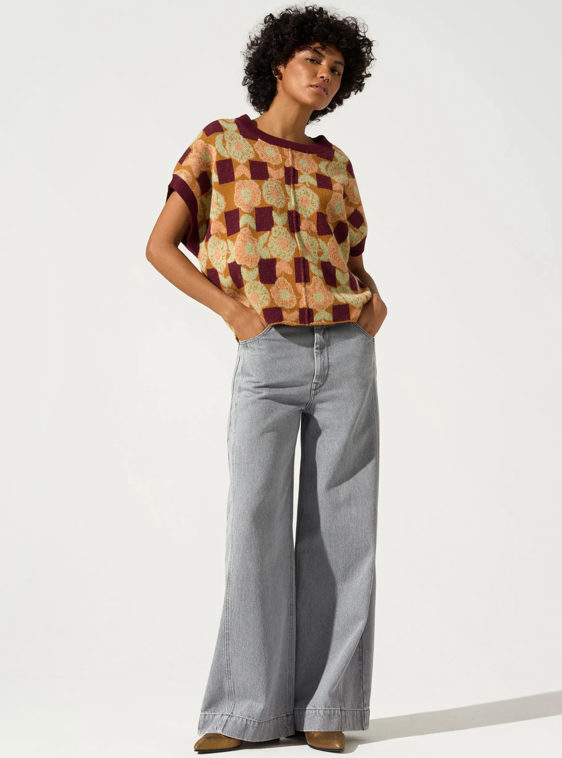 Cotélac Maille*Pull manches courtes Butternut Epice