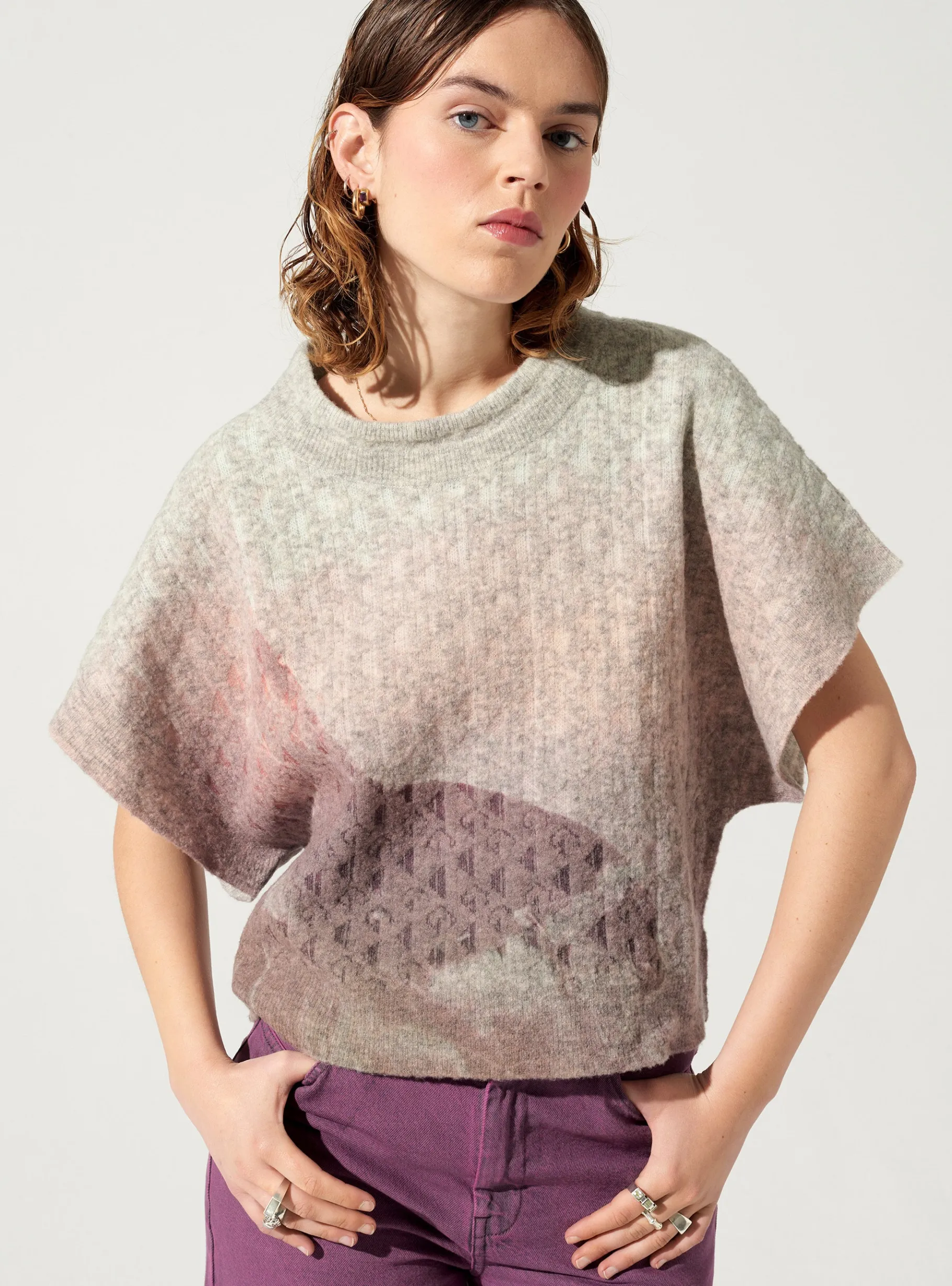 Cotélac Maille*Pull manches courtes Sunrise